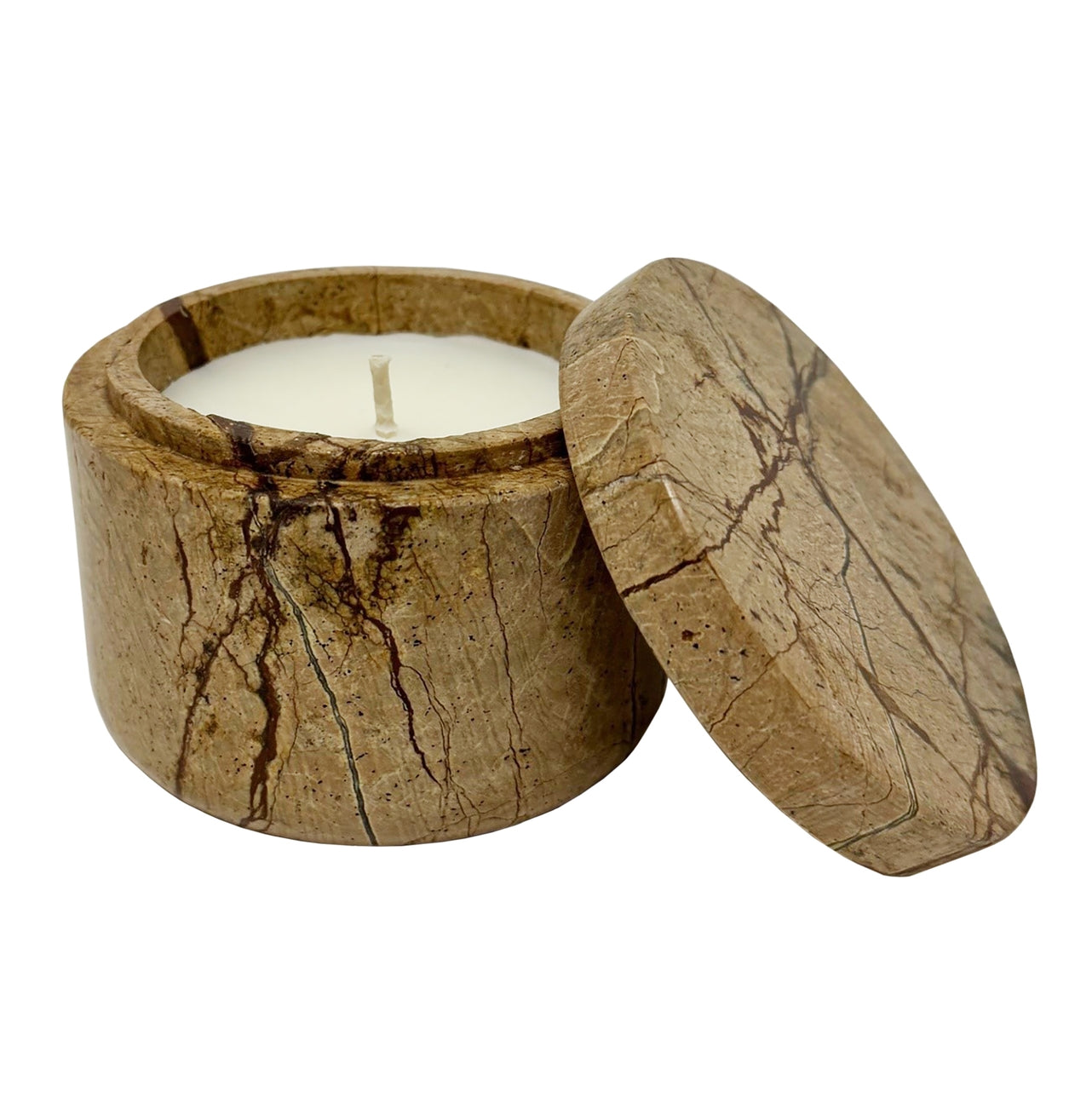 Amber & Coconut Marble Candle